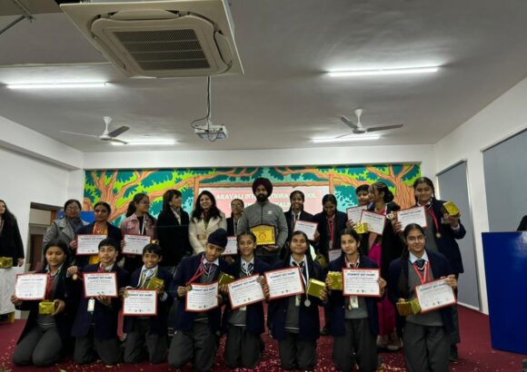 Students of Satluj World School Derabassi won Gold and Silver Medal at Arravali Inter School Talent Fest